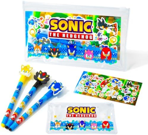 Sonic Pencil Case for Kids Bundle - Sonic Pen Pouch, Pens, More image 5