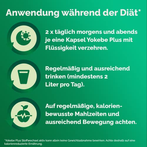 Yokebe Plus Stoffwechsel aktiv Kapseln mit B-Vitaminen und Ananas-Enzymen