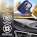 Ziciner Car Windshield Cleaner, Microfiber Auto Cleaning Wiper with Aluminum Extendable Handle and 2 Washable Reusable Cloth Pad Head, Universal Vehicle Interior Exterior Cleaner Kit (Blue-Rectangle)