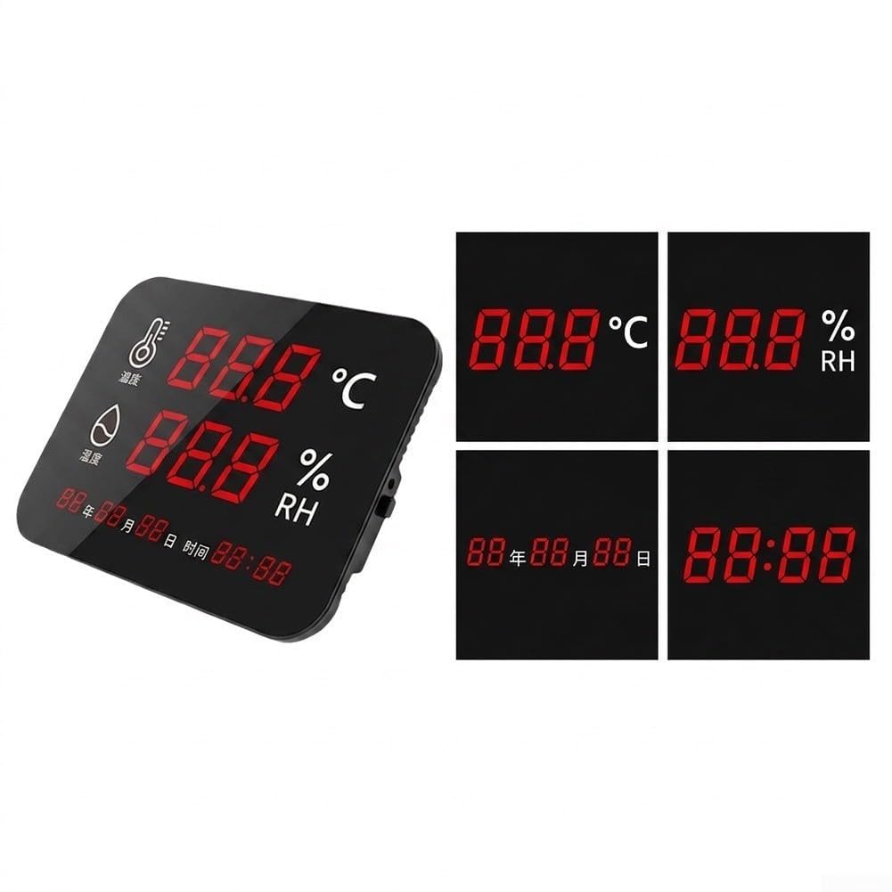 Termoigrometro industriale da -40 a 80 °C, display LED