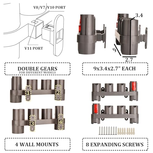 Attachments Mount Holders Compatible with Dyson Gen 5 Gen5 V15 V12 V11 V10 V8 V7 Vacuum Cleaner Accessories Storage Tool Replacement Parts - Image 5