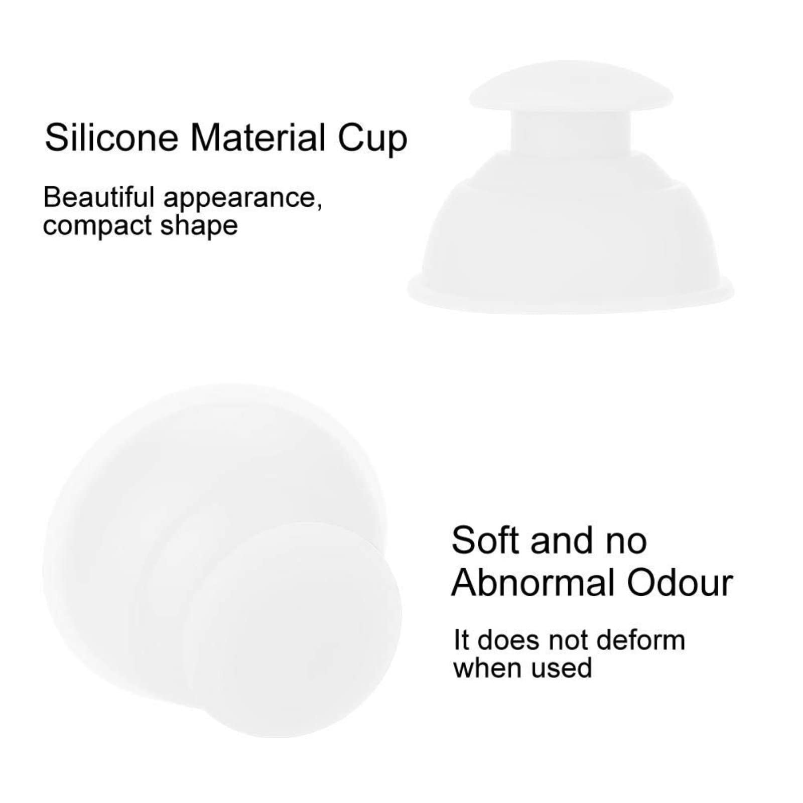 FOOJO Kit de Masaje para Terapia de Masaje Ventosa anticelulítica. Ventosa de Masaje Ventosa de Ventosa China Conjunto de Terapia de ventosas corporales Masaje Acupresión,Blanco