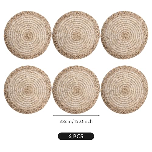 Sets table en rotin boho de qualité supérieure tressés à la main - 3