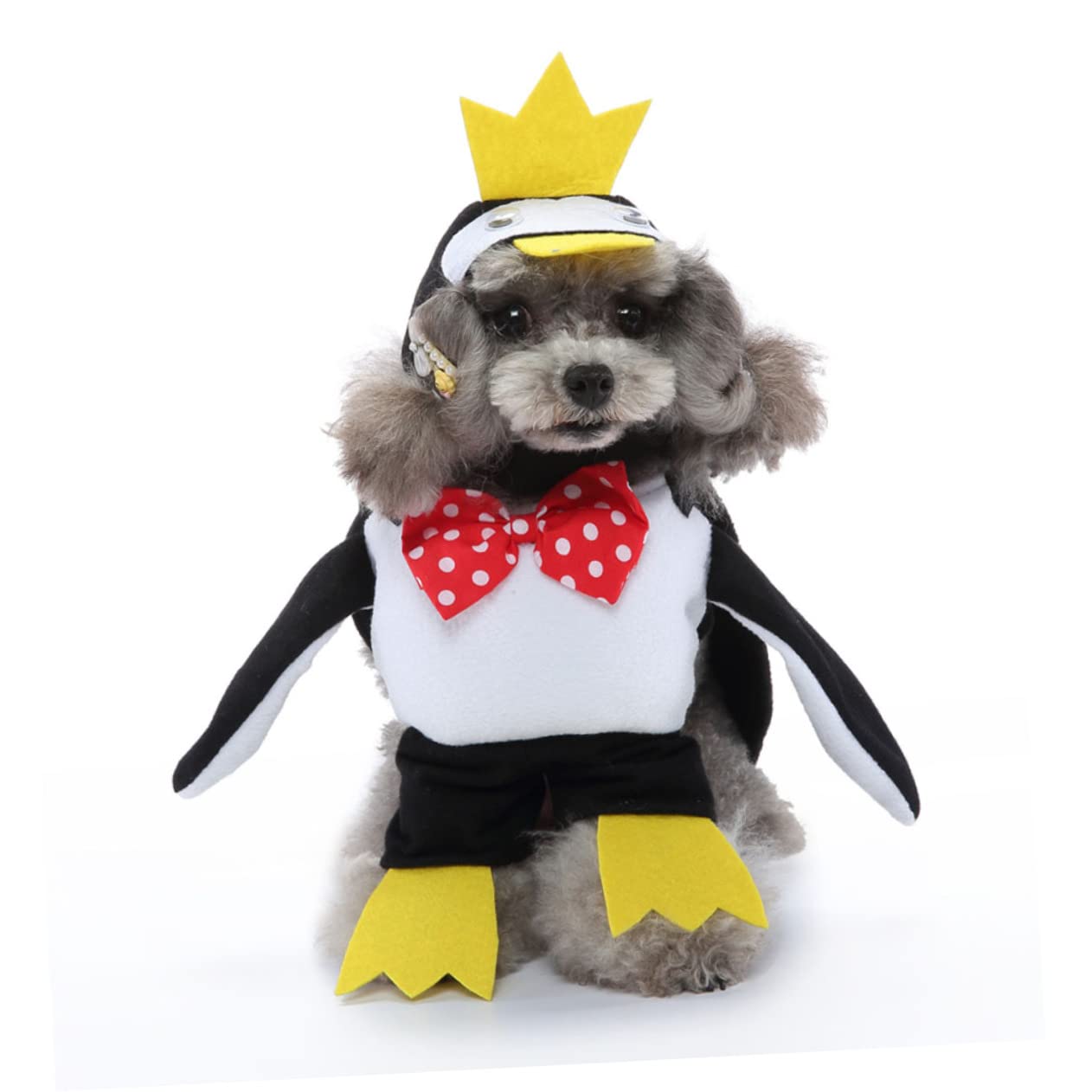 YARNOW 2 Set Pet Trasformazione Costume Halloween Pet Costume Cane Del Capo Cat Pinguino Mantello Animale Del Fumetto Costumi Del Cane Pinguino Costume Del Cane Costume Di Babbo Natale