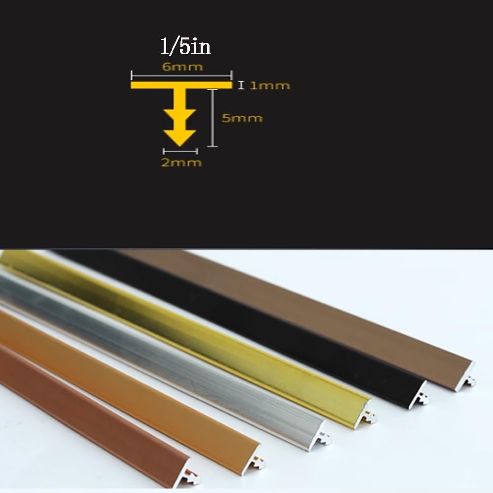 Tira de transición de 100 cm, perfil de conector de 3 canales para suelos laminados de parquet y azulejos (amarillo), duradero, fácil instalación, perfecto para renovación del hogar