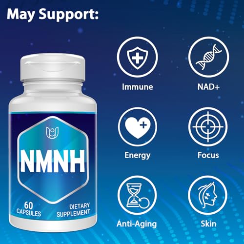 NMNH (Dihydronicotinamide Mononucleotide), NAD Supplement to Boost NAD+ Levels as We Age (May Be More Effective Than Nicotinamide Riboside), NMNH Supplement for Anti-Aging, 60 Capsules (60 Servings) — view 2