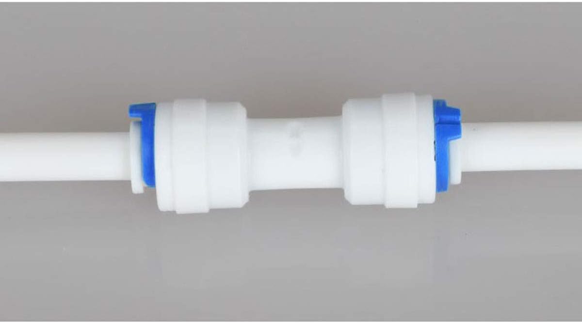 E-outstanding 5-Pack RO Water System Equal Straight 1/4" Plastic Quick Pipe Fitting Reverse Osmosis Connector