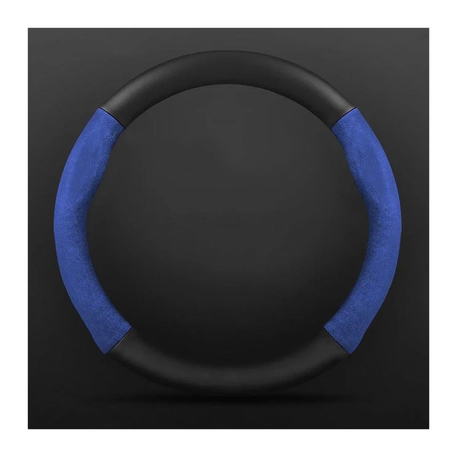 Volantes Funda para Volante Coche Cuero 38cm para Chevy, para Trax, para Tracker, para Aveo, para Camaro Funda Volante(O Style B Blue)