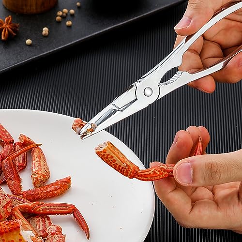 Prawn Peeler Portable Seafood Tool Stainless Steel Shrimp Gadgets Lobster Clamp Pliers Set Kitchen Accessories Needle - Image 4