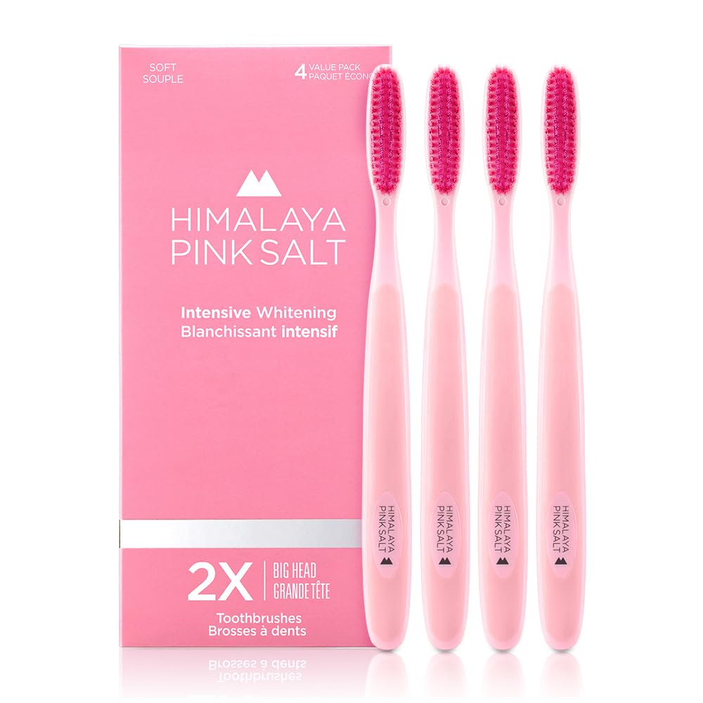Amazon | HIMALAYA PINKSALT インテンシブホワイトニング歯ブラシ 4本