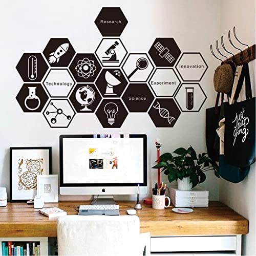 Vinilo decorativo de pared inspirador con diseño de ciencia miniatura 3