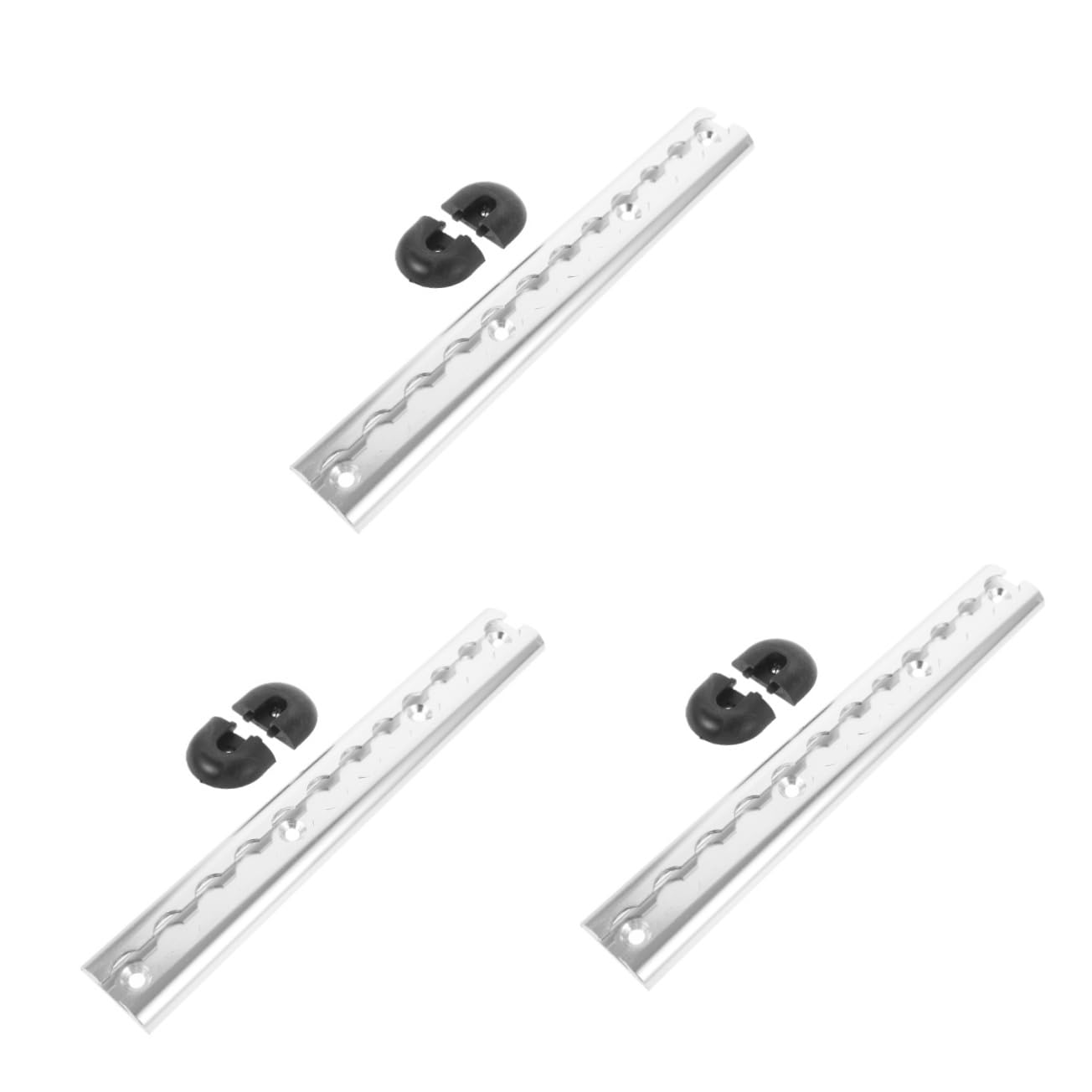 ULTECHNOVO 3piezas Guía De Fijación Versátil para Remolque Riel De Seguridad Compatible Diferentes De Guías RV Instalación Rápida y Fácil para Asegurar Equipaje Viaje