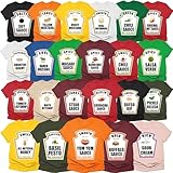 HHOD Thanksgiving Nutrition Food Shirt, Halloween Condiment Shirts Fire Hot Soy Sauce, Ketchup Mustard T-Shirts, Taco Costume (Thanksgiving Halloween Condiment Shirts)