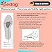 Pedag Drop | German Made | Metatarsal Pads | Anatomically Correct | Metatarsal Arch Support | Vegetable Tan Leather | Self Adhesive | White | Size Large, Fits US Women 11-13 / US Men 8-10 | 3 Pair