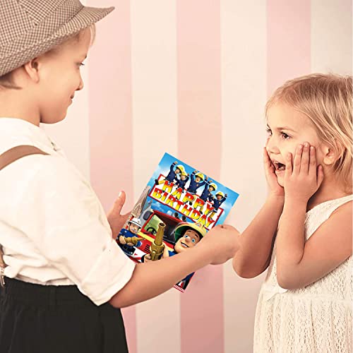 Invitation Pompier , Thème anniversaire le anniversaire d'enfant d'enfant Motif Kit de 30 invitations anniversaire… - Image 8