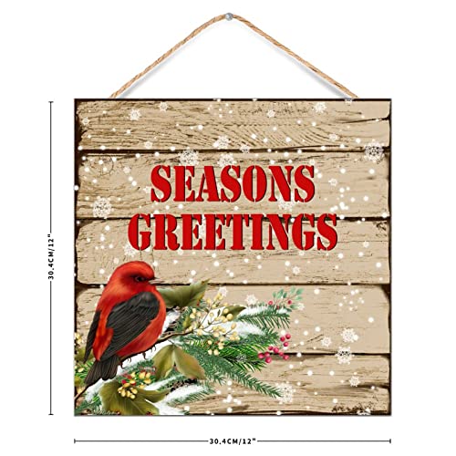Oiseau Red Cardinal sur bois panneau décoratif pour maison cosy