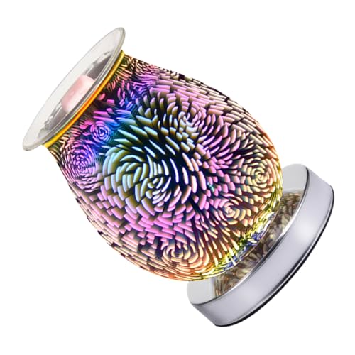 Alipis lámpara de aromaterapia de Vidrio 3D lampara Dormitorio lamparas Dormitorio lámpara de Fragancia de Vidrio Luz de Noche aromático Quemador Lámparas aromáticas