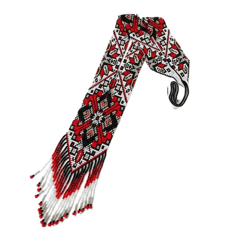 Bijou traditionnel Gerdan ukrainien multicolore en perles pour sublimer vos tenues bohèmes
