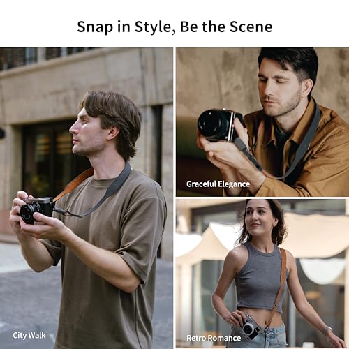 Image of PGYTECH Retro Style Camera Shoulder Strap Air, Vintage Camera Strap Quick Release, 47.24''~55.12'' Adjustable Camera Neck Strap for Nikon /Canon /Sony /Fuji Cameras(Earth Brown)