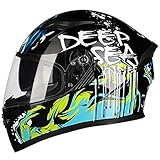 Experiencia de conducción cómoda: casco de motocicleta, forro interior suave y cómodo para garantizar su comodidad de uso, lavado desmontable, diseño de conducto de aire múltiple, incluida la parte delantera, superior y trasera del casco con orificios de ventilación, que no solo reduce la resistencia durante la conducción, También puede disipar el calor en el casco y mejorar la comodidad durante la conducción.