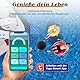 UIUZMAR Intelligenter pH und Chlor Messgerät Poolmonitor, 7-in-1 pH Salz EC TDS freies Chlor ORP und Thermometer für Schwimmbad, Schwimmender Solarbetriebener Chlormonitor für Whirlpool