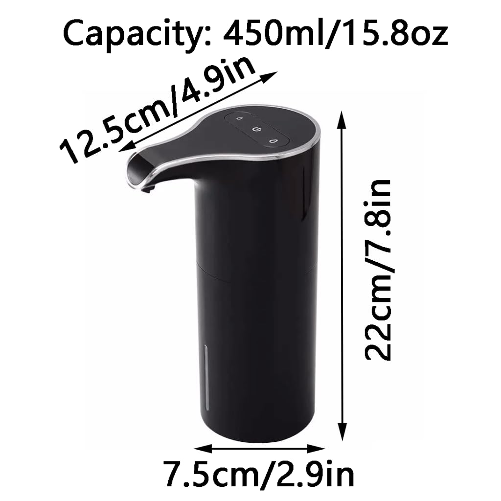 Automatische zeepdispenser Kunststof douchedispensers Verstelbare doseerniveaus Zeepdispenser 450 ml (15,8 oz)