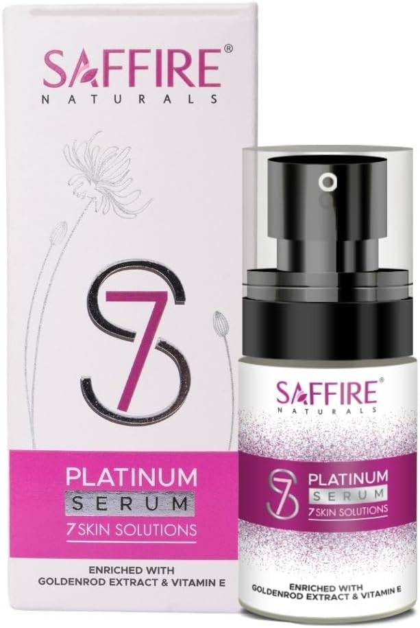Naturals S7 Platinum Serum7-in-1 Glowing & Youthfulness Solution with Black Currant Seed Oil, Golden Rod Extracts & Vitamin E | Suitable for all skin types