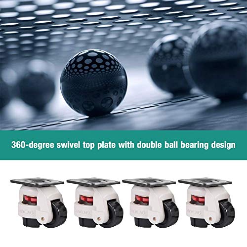 4pcs 2 piastra girevole superiore a 360 gradi