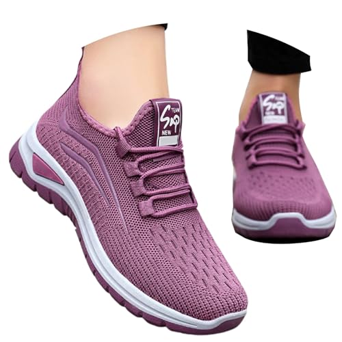 Women's Breathable Mesh Sneakers Slip-on Walking Shoes Orthopedic Support Athletic Running Casual Comfort