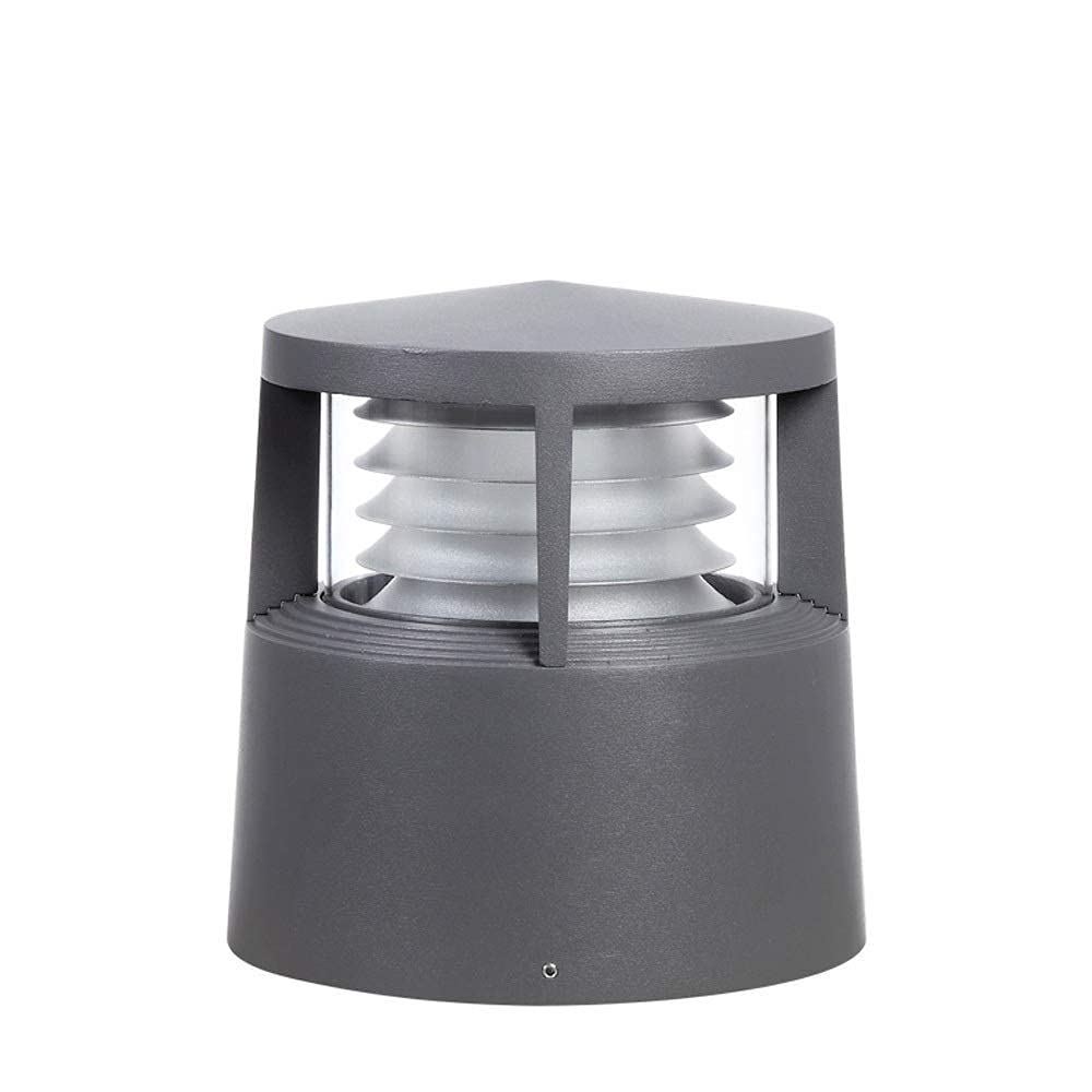 Esterno IP54 Impermeabile Prato Luce Cortile Cancello Parete Alluminio Acrilico Ombra Pilastro Lampada Colonna Esterno Villa Giardino Corridoio Corridoio Portico Decorazione Dissuasore Post Lanterna