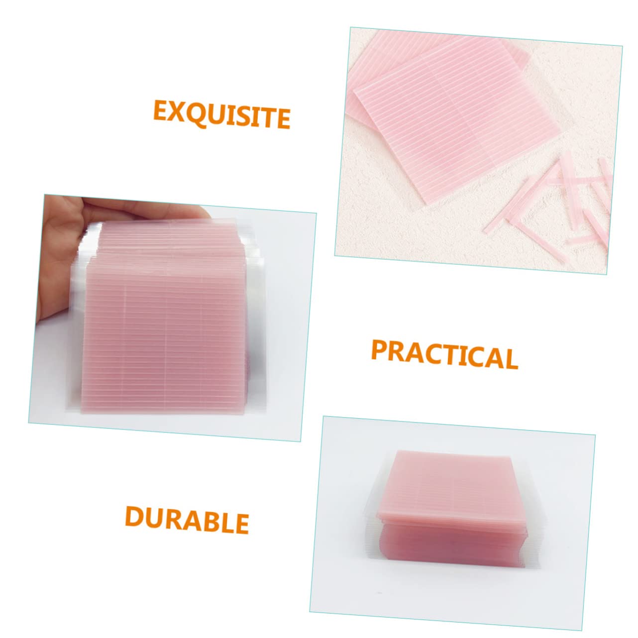 NULYLU 5sets Soft Comfortable Eyelid Stickers Double Eyelid Lifters for Hooded Eyes 6sheets*5