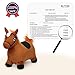 INPANY Bouncy Horse Toys for 2 Year Old Boy, Toddler Plush Bouncing Farm Animals, Inflatable Hopper, Jumping bounce Horse, Kid Ride on Rubber Bouncer, Outdoor Indoor Baby Birthday Gift for 3 4 Yr Girl