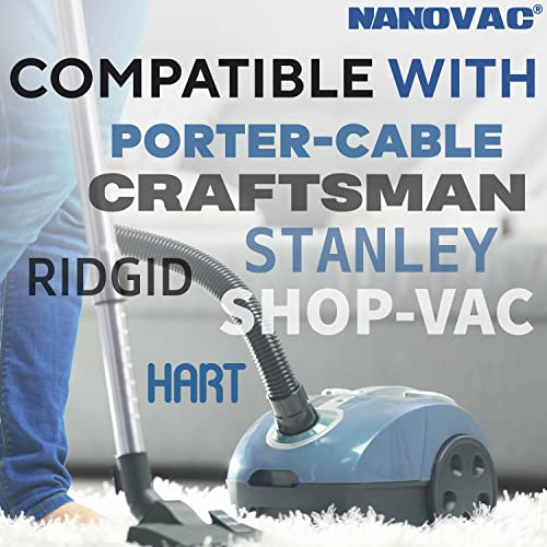 Fits Shop Vac Bags 10-14 Gallon Type F - 9066233 9066200 90662 Double-Layer Type I 90672 9067200 9067233 Vf2005 Shopvac 12 Gallon Vacuum Filter Bag (5 Pcs) #TOP2