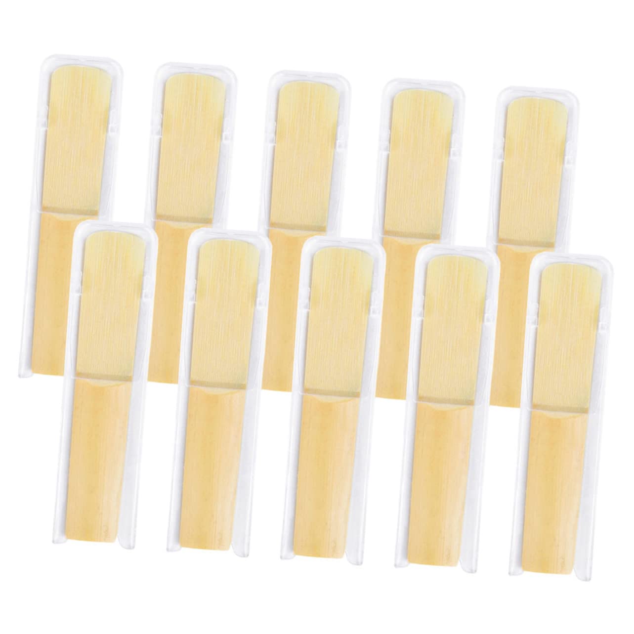 ibasenice 10pcs Bb Clarinet Reeds 25 for Professional Use Practical Accessories with Individual Protection Case for Clarinet and Bass Clarinet Playing