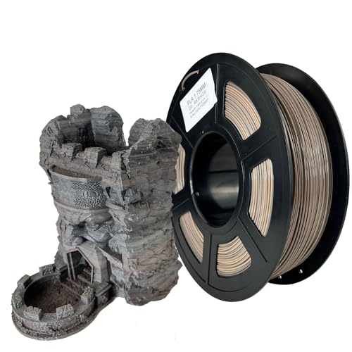 3DimsFila 3D Printer PLA Filament 1.75mm,Rock Stone