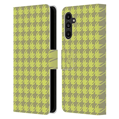 Étui portefeuille cuir Samsung A13 5G anti-choc et anti-rayures jaune