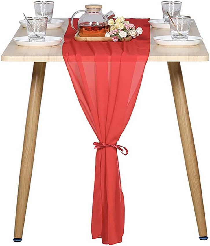 Table Runner That Can Accommodate Many People, Red 70300CM (large Size), Polyester Fiber Decorative Cloth, Suitable For Parties, Banquets, Restaurants And Outdoor Use, Machi(Size:70300CM,Color:red2)