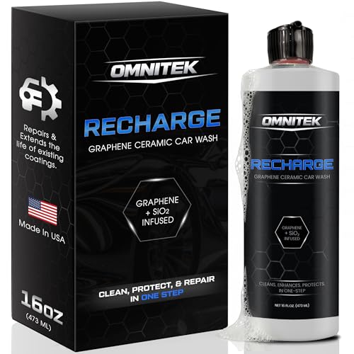 Image of Graphene Ceramic Car Wash Soap - Graphene Coating Infused Car Shampoo - pH-Neutral Formula for Coatings - Cleans, Protects, & Recharges Existing Coatings In One Step (16oz)