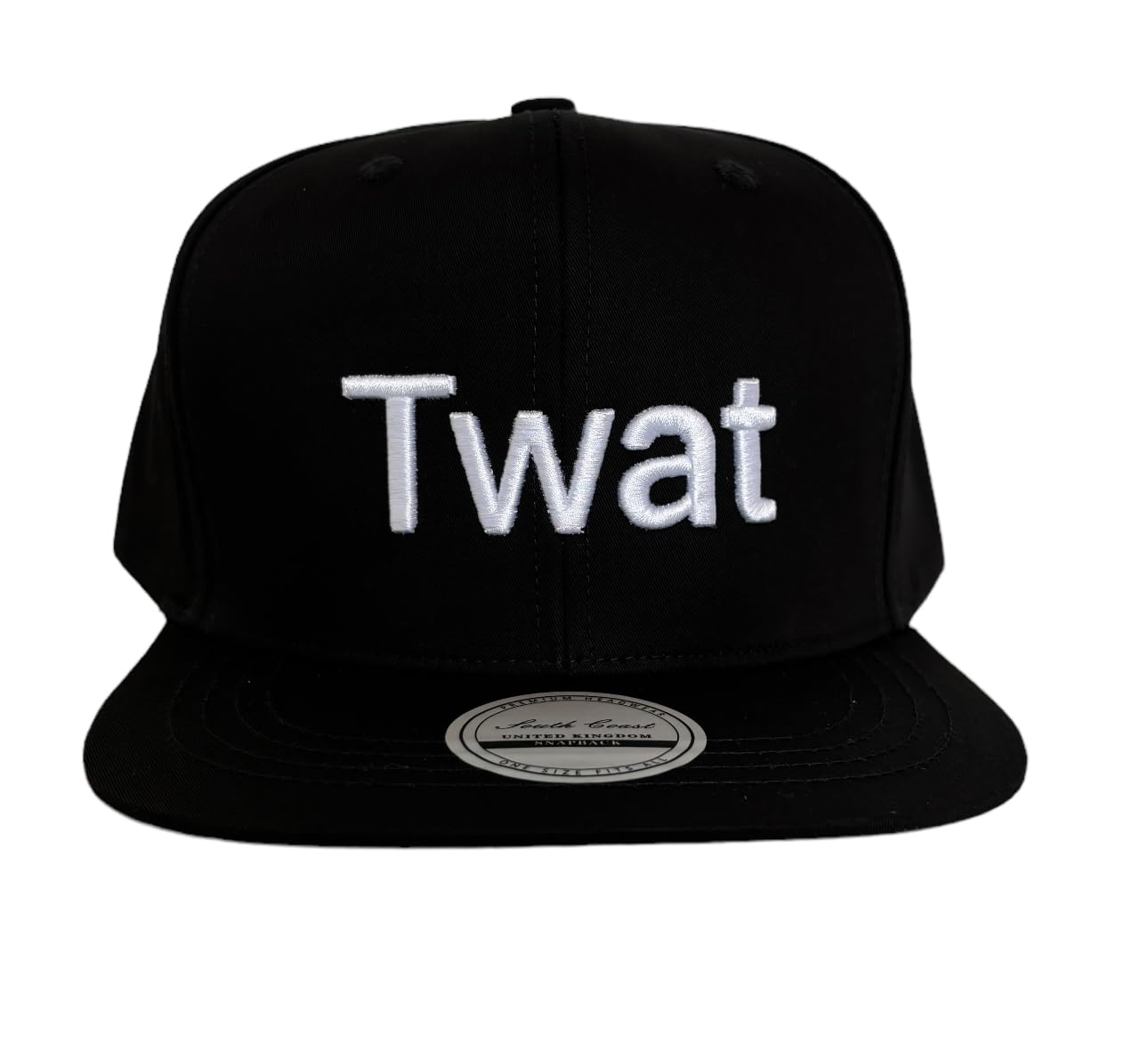 Twat Snapback Cap, Twat Embroidered Hat, Funny Hats Twat Snapback Caps Mens Lockup Adj Classic (UK, Alpha, One Size, Standard, Black)