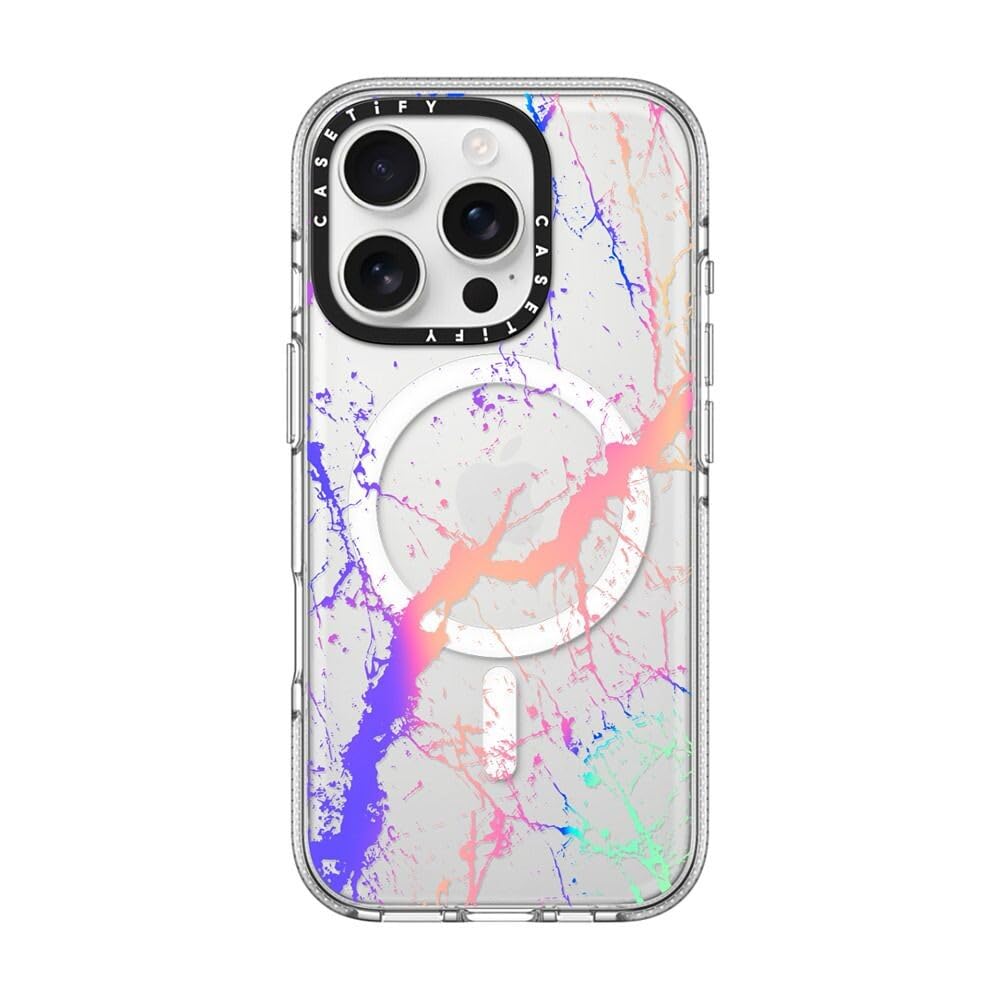 CASETiFY iPhone 16 ケース Clear - Marble051 CASETiFY Clear iPhone 16 Pro Case [Not Yellowing / 6.6 ft. 3X