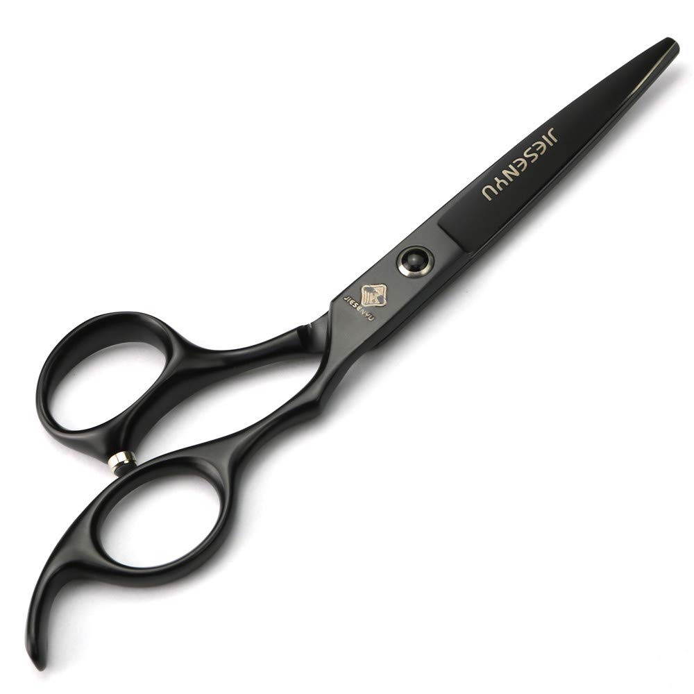 JIESENYU Haarscheren-Set – Profi-Schere 10,2 Cm Mit Kamm, Tuch Und Ledertasche (Gold)