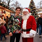 Zoom IMG-2 loveternal unisex dinosauro christmas jumper Zoom IMG-2 loveternal unisex dinosauro christmas jumper