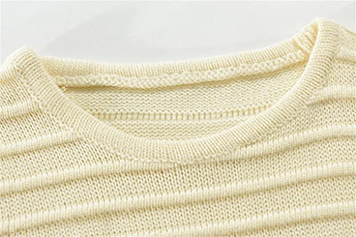 Mens Sweater Autumn Winter Round Neck Pullover Knitted Sweaters Long Sleeve Striped4