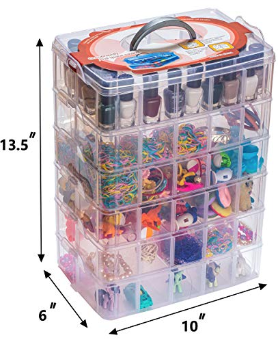 Récipient de rangement empilable anti-perte pour trier efficacement 60 petits objets variés - 8