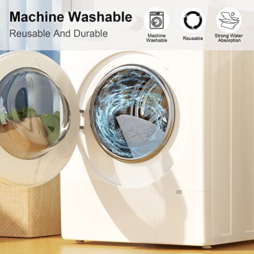 5 Pcs Mop Pads for Roborock S8 Pro Ultra Robot Vacuum, Washable Reusable Mopping Pad Replacement Accessories