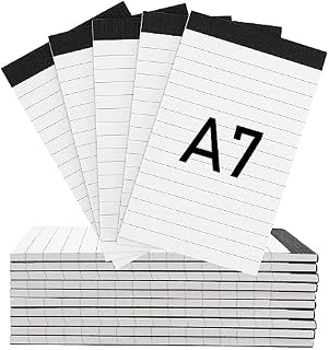 ZEONHEI 15 Pack A7 Small Notepad Refill Pads, 30 Sheets Lined Paper Note Pads Memo Pads, Mini Pocket Notebook Refills for Taking Notes Reminders Organization Planning, 3x5 Inch