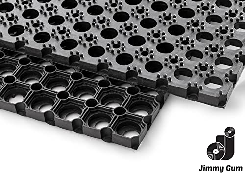Jimmy Gum 8054144380100 voetmat van rubber, zwart, 100 x 50 cm - Image 3