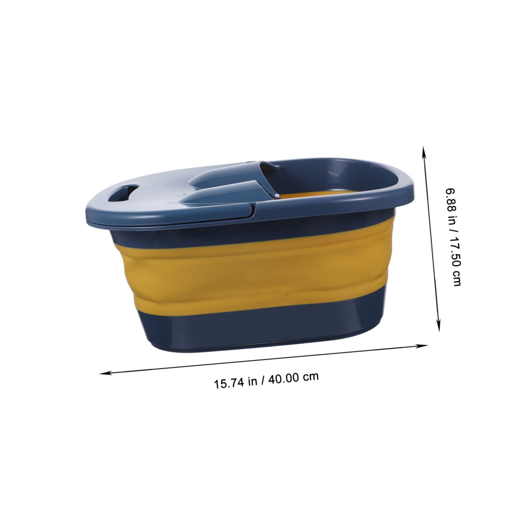Klappbares Faltbares Design Fußbad aus Kunststoff und Silikon Fußbadebecken mit Stabilem Stand zur Einfachen Fußpflege für Reisen und Outdoor