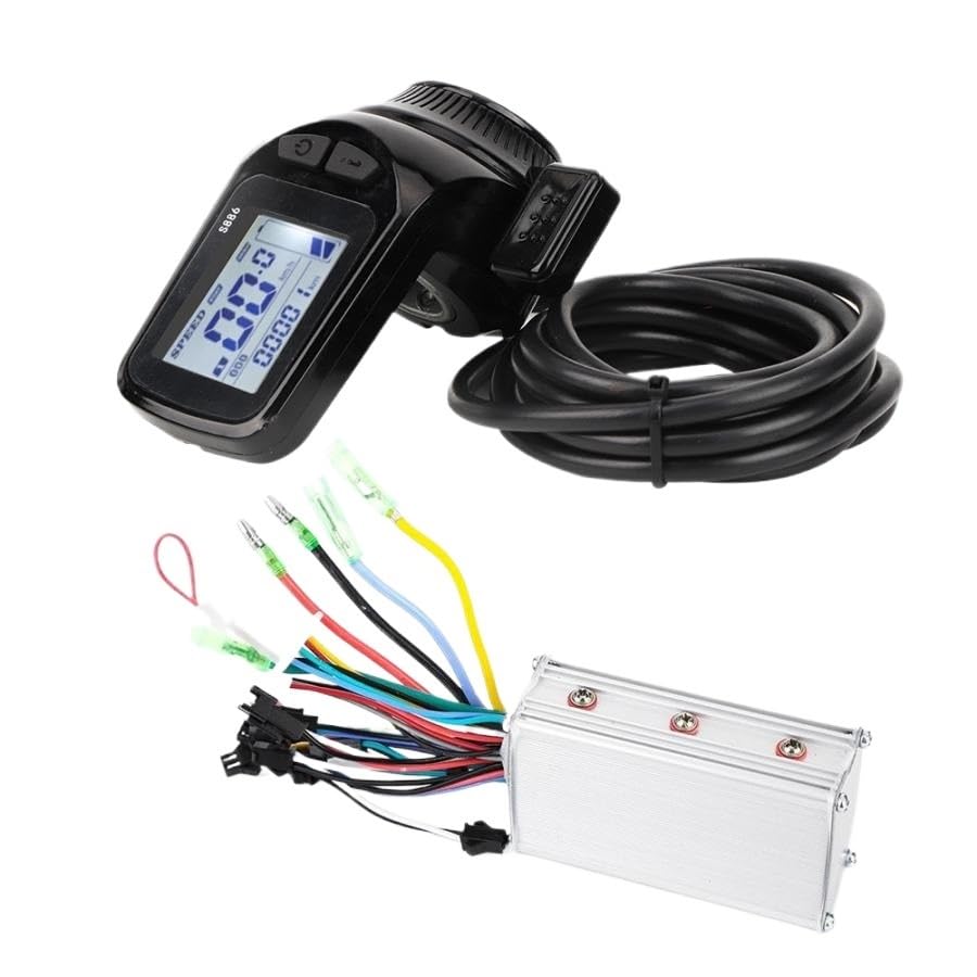 Centralina Monopattino Elettrico 24 V/36 V/48 V 350 W 500 E-bike Controller Brushless Display LCD Pollice Acceleratore Kit Scooter Elettrico