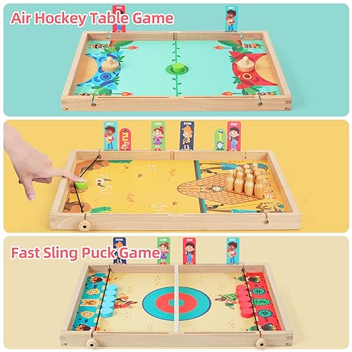 Juego de Mesa QZMTOY 10 en 1 para 3+ años miniatura 2